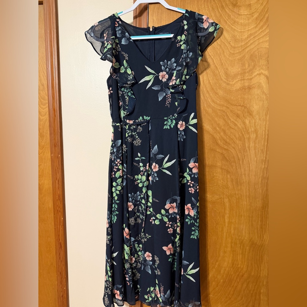 Tommy Hilfiger Navy Floral Maxi Dress